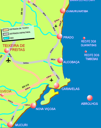 Mapa Abrolhos
